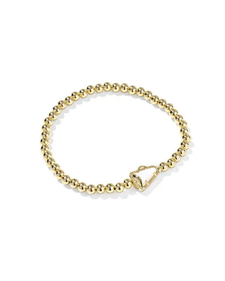 Kendra Scott Cheer Stretch Bracelet Gold White Mother Of Pearl-Bracelets-Kendra Scott-08/21/25,B00322GLD-The Twisted Chandelier