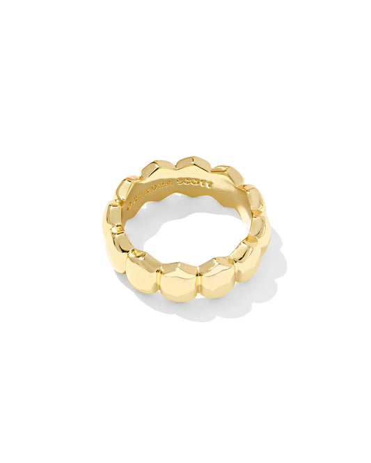 Kendra Scott Kaitlin Band Ring Gold 7-Rings-Kendra Scott-08/21/25,R00155GLD-The Twisted Chandelier