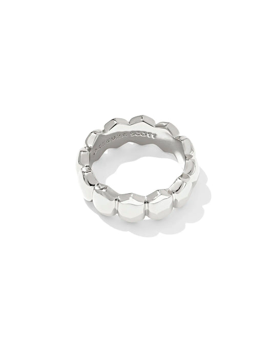 Kendra Scott Kaitlin Band Ring Silver 8-Rings-Kendra Scott-08/21/25,R00155RHD-The Twisted Chandelier