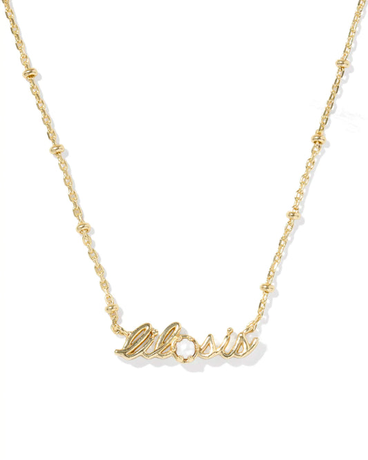 Kendra Scott Lil Sis Short Pendant Necklace Gold Freshwater Cultured Pearl-Necklaces-Kendra Scott-08/21/25,N01232GLD-The Twisted Chandelier