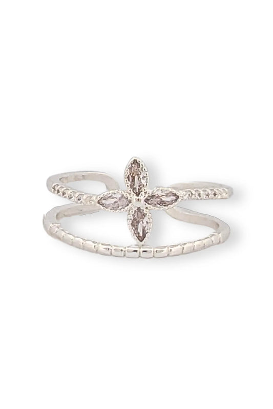 Vera Ring - Silver-Rings-MY GIRL IN LA-Accessories-The Twisted Chandelier