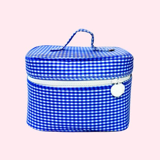 Electric Blue ~WIPEABLE~ Train Case-Bag-Mint-The Twisted Chandelier