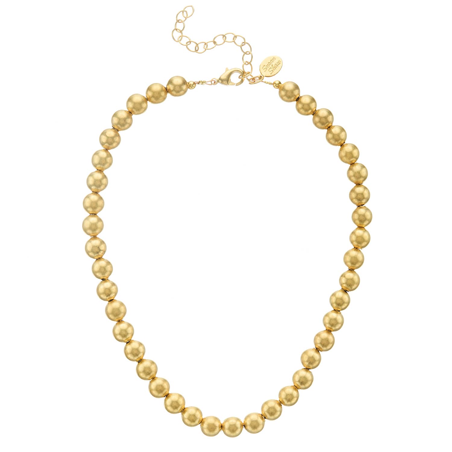 Susan Shaw Mini Margaret Gold Bead Necklace-Susan Shaw-The Twisted Chandelier