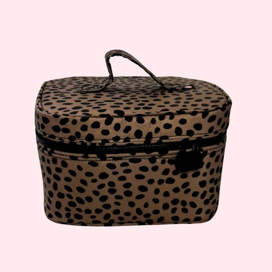 Big Cat ~WIPEABLE~ Train Case-Bag-Mint-The Twisted Chandelier
