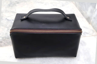 Black Leather Toiletry Bag - Travel Dopp Kit-Bag-Billion Brothers-Brandable,Men's-The Twisted Chandelier