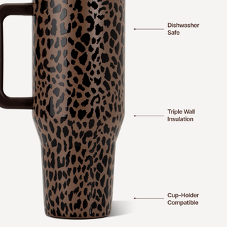 Brown Leopard 32 oz Traveler-HydroJug-The Twisted Chandelier