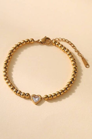 18K Stainless Steel Tarnish Free Beaded Bracelet-JOSSLYN by wall to wall-The Twisted Chandelier