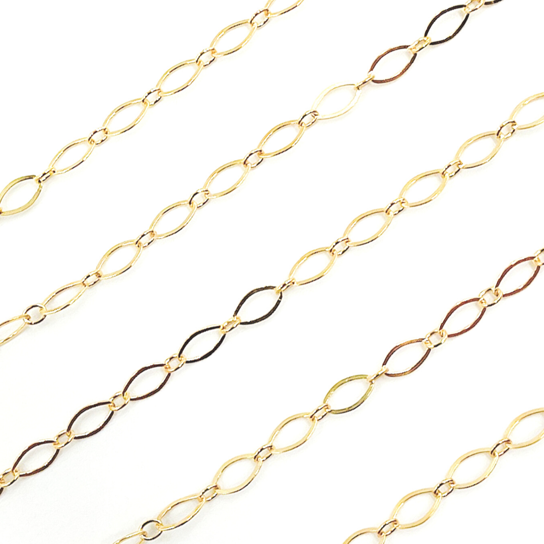 Lexi - 14K Gold Filled Oval & Round Links Chain. 1016FGF-Permanent Jewelry-Jewels & Chains-The Twisted Chandelier