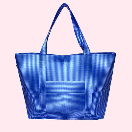 Electric Blue ~WIPEABLE~ Big Mama Tote-Bag-Mint-The Twisted Chandelier