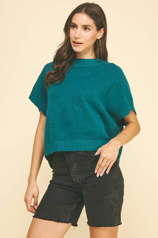Marcie Dropped Shoulder Sweater Top - Black-PINCH-05/26/26,FD 12/22/25,OGP 59.99,Tops Collection-The Twisted Chandelier