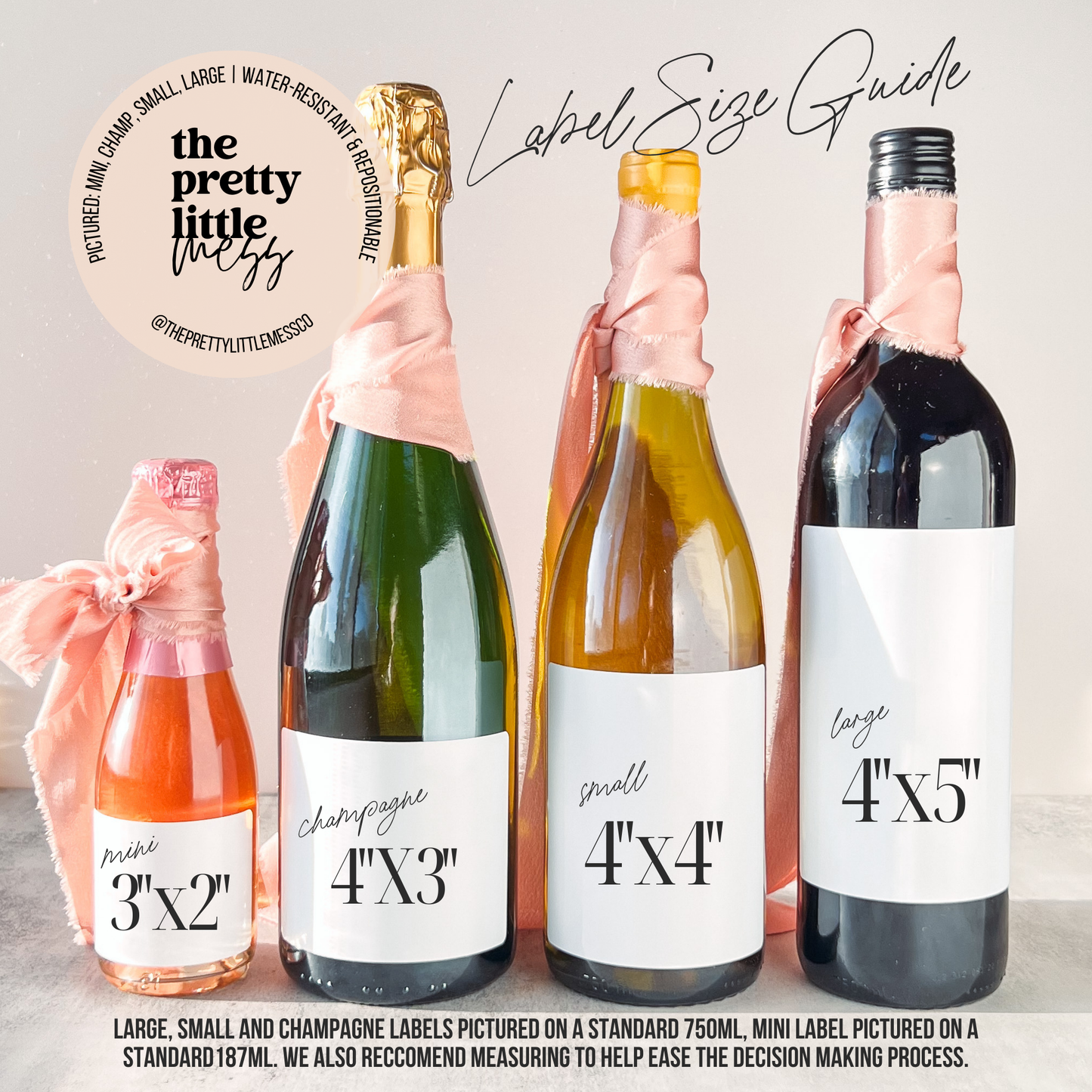 Repositionable Label 4" x 5" - Funny Happy Anniversary-the pretty little mess-Large Label 4"x5"-The Twisted Chandelier