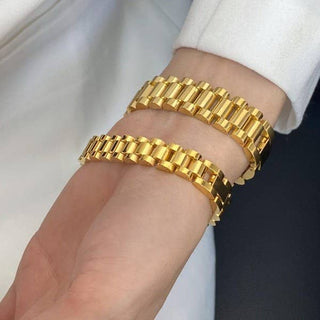 Stainless Steel Watch Chain Bracelet-JOSSLYN by wall to wall-40B5241-The Twisted Chandelier
