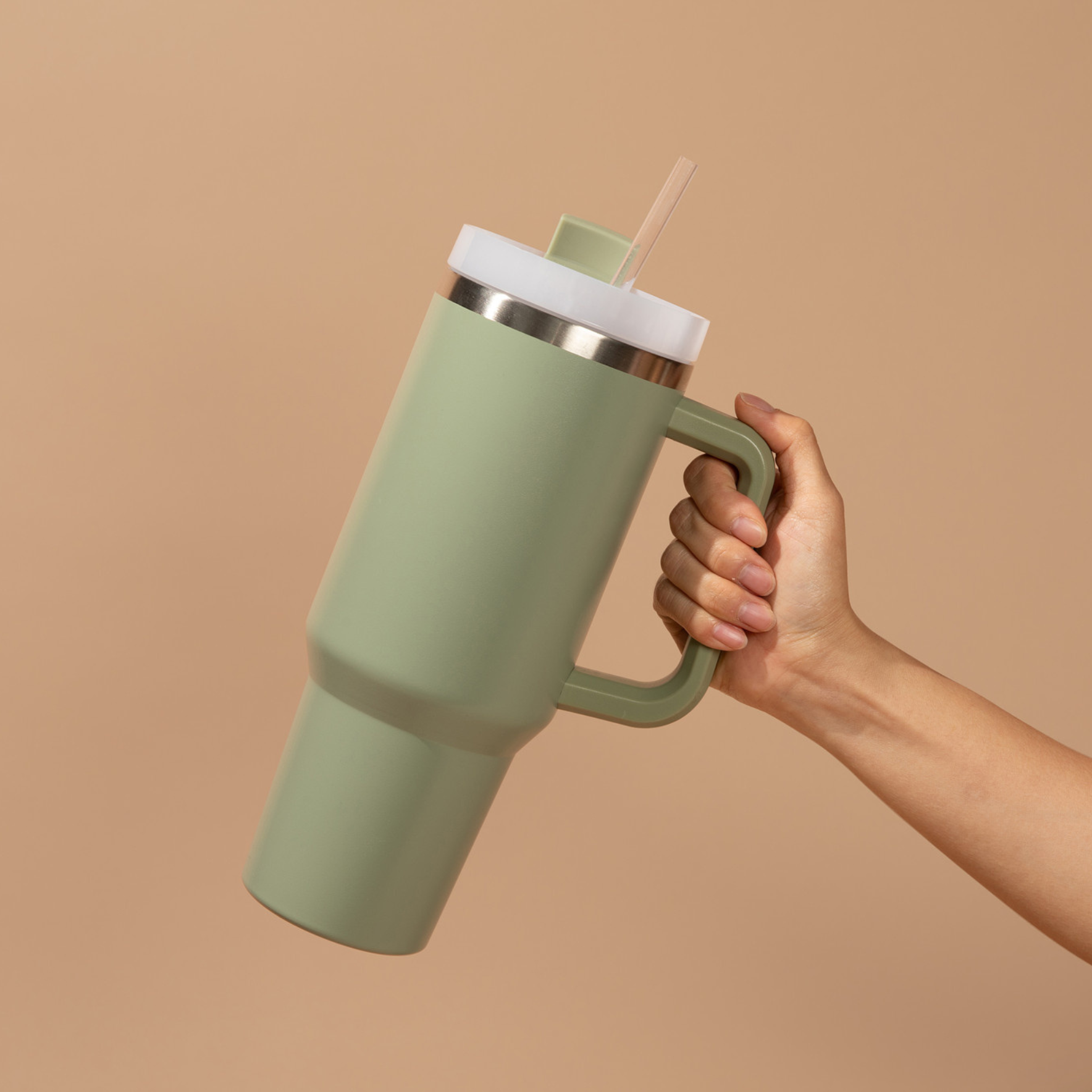 Sage Green 40 oz Travel Tumbler - Home Decor & Gifts-Sweet Water Decor-The Twisted Chandelier