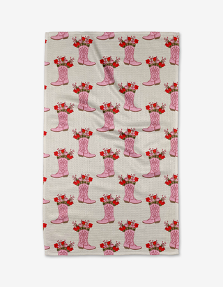 Cowgirl Boots Tea Towel-Geometry-The Twisted Chandelier
