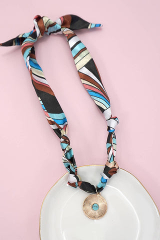 Handmade Scarf Charm Necklaces-Necklace-JOSSLYN by wall to wall-80N91790-The Twisted Chandelier