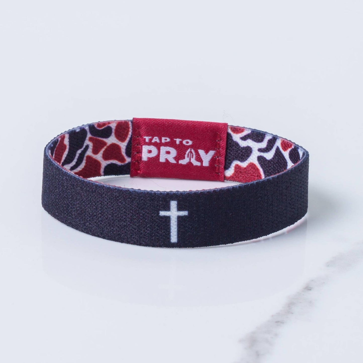 Tap To Pray™ Wristbands - Team Camo - Maroon & Black-Versible-The Twisted Chandelier