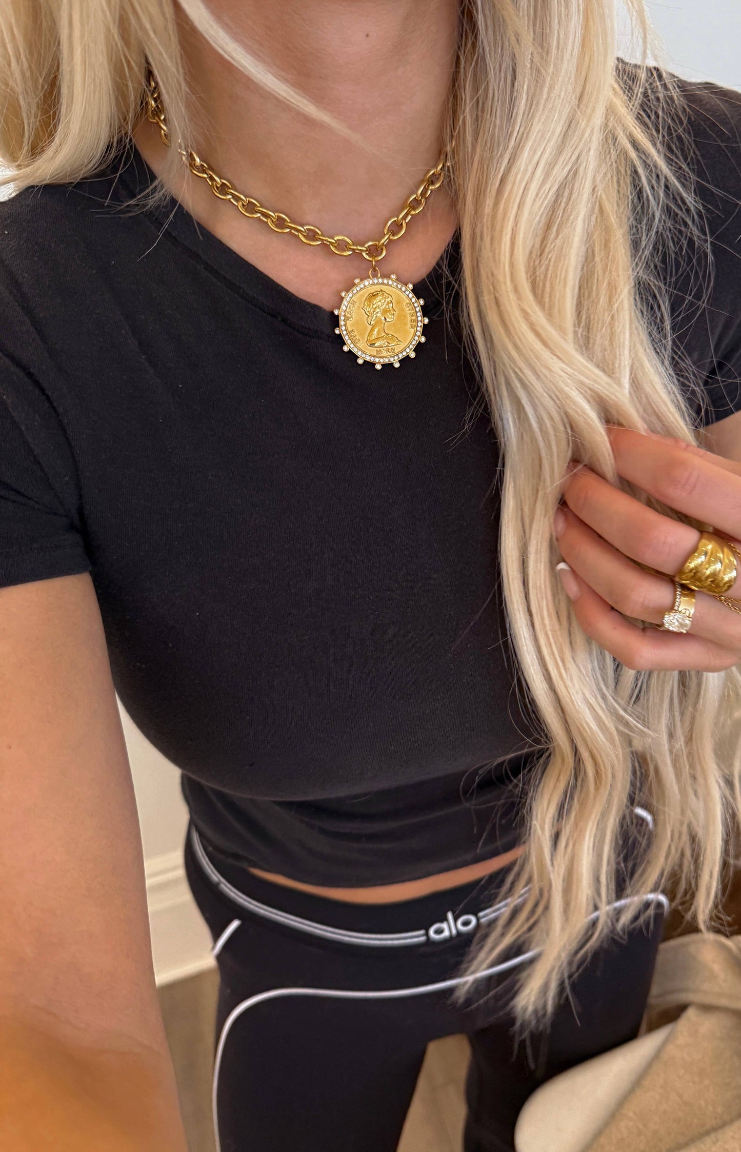 Chansutt Pearl Small Coin Necklace-CHANSUTTPEARLS-The Twisted Chandelier