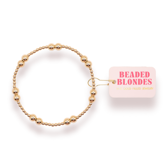 Halli Bracelet in Gold-Beaded Blondes-The Twisted Chandelier