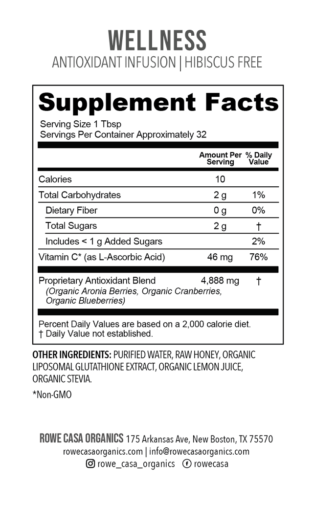 Rowe Casa Antioxidant Infusion | 16 oz-Rowe Casa Organics-The Twisted Chandelier