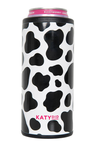 Cow Print Slim Can Cooler-Cooler-Katydid-The Twisted Chandelier