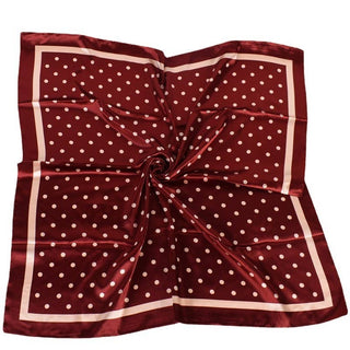 Large Polka Dot Print Bandana Scarf-Scarf-JOSSLYN by wall to wall-40SC694-The Twisted Chandelier