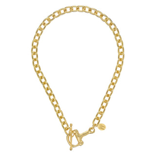 Susan Shaw Gold Horse Bit Toggle - No Charm-Necklace-Susan Shaw-The Twisted Chandelier