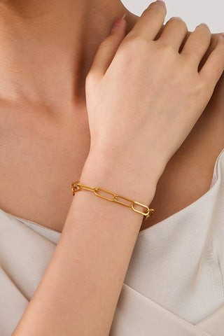 Stainless Steel Waterproof Tarnish Free Bracelet-JOSSLYN by wall to wall-40B112-The Twisted Chandelier