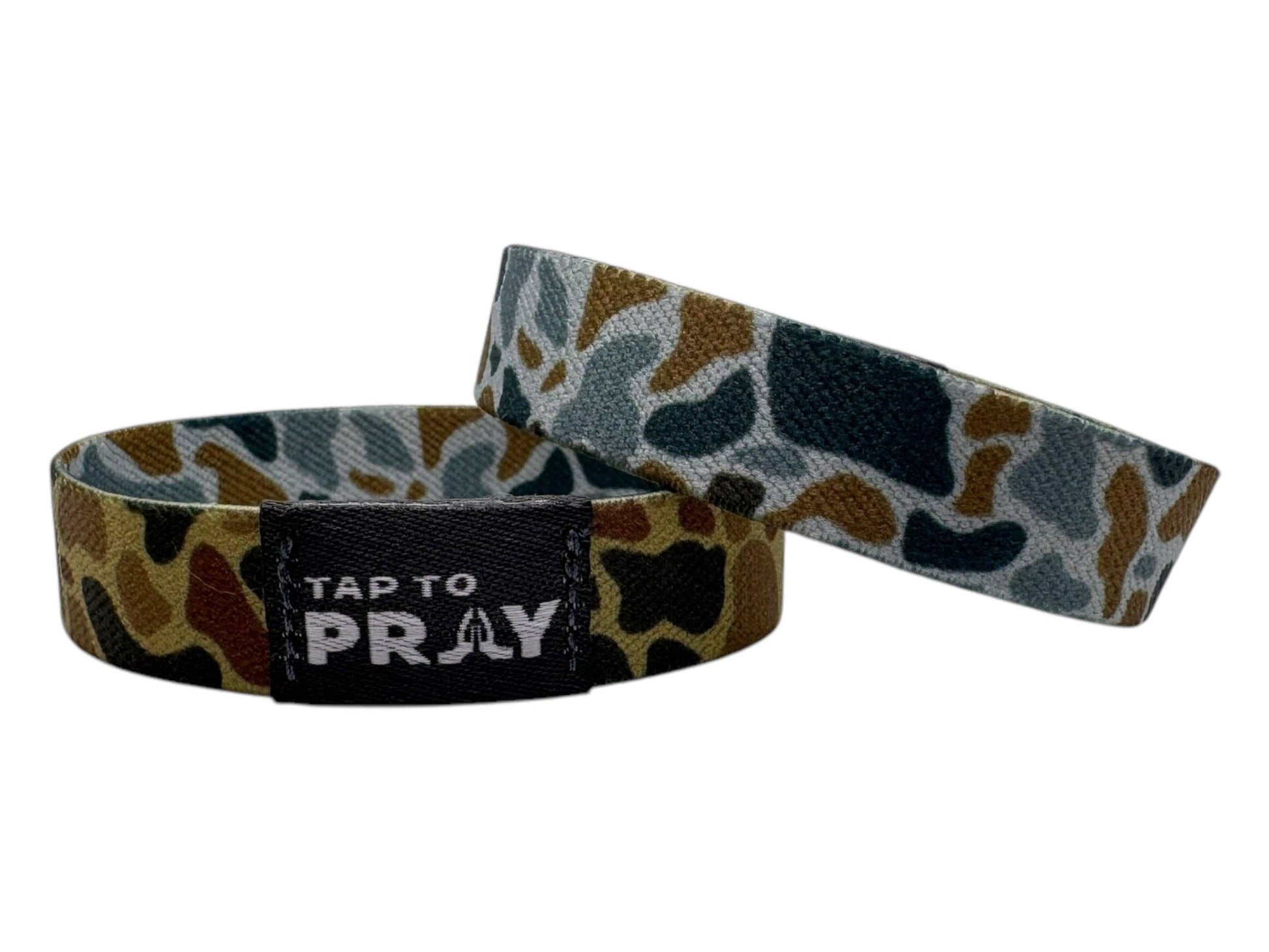 Tap To Pray™ Wristbands - River Rock Camo Sahara and Copper-Versible-The Twisted Chandelier