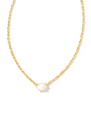 Kendra Scott Cailin Crystal Pendant Necklace Gold Ivory Mother of Pearl-Necklaces-Kendra Scott-4/15/26,N1941GLD,OGP $60-The Twisted Chandelier
