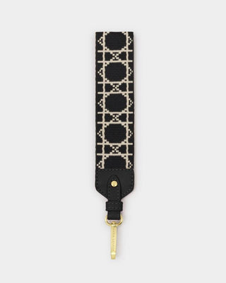 Canvas Wristlet Strap - Black Geometric-Wristlet-Katie Loxton-The Twisted Chandelier
