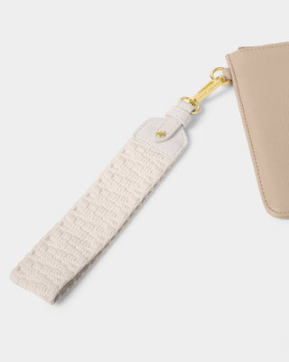 Canvas Wristlet Strap - Off White Zig Zag-Wristlet-Katie Loxton-The Twisted Chandelier
