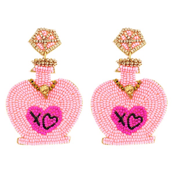 Jeweled Love Potion Beaded Earrings-Something Special LA--The Twisted Chandelier