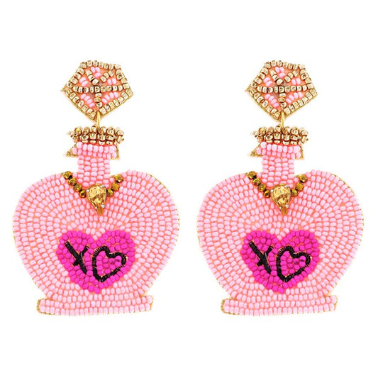 Jeweled Love Potion Beaded Earrings-Something Special LA-The Twisted Chandelier