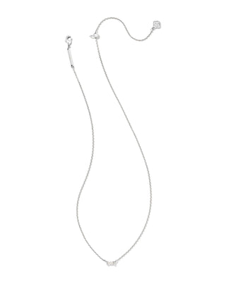 Kendra Scott Juliette Pendant Necklace Rhodium White Crystal-Necklaces-Kendra Scott-Confirmed 06/01/26,N1855RHD-The Twisted Chandelier
