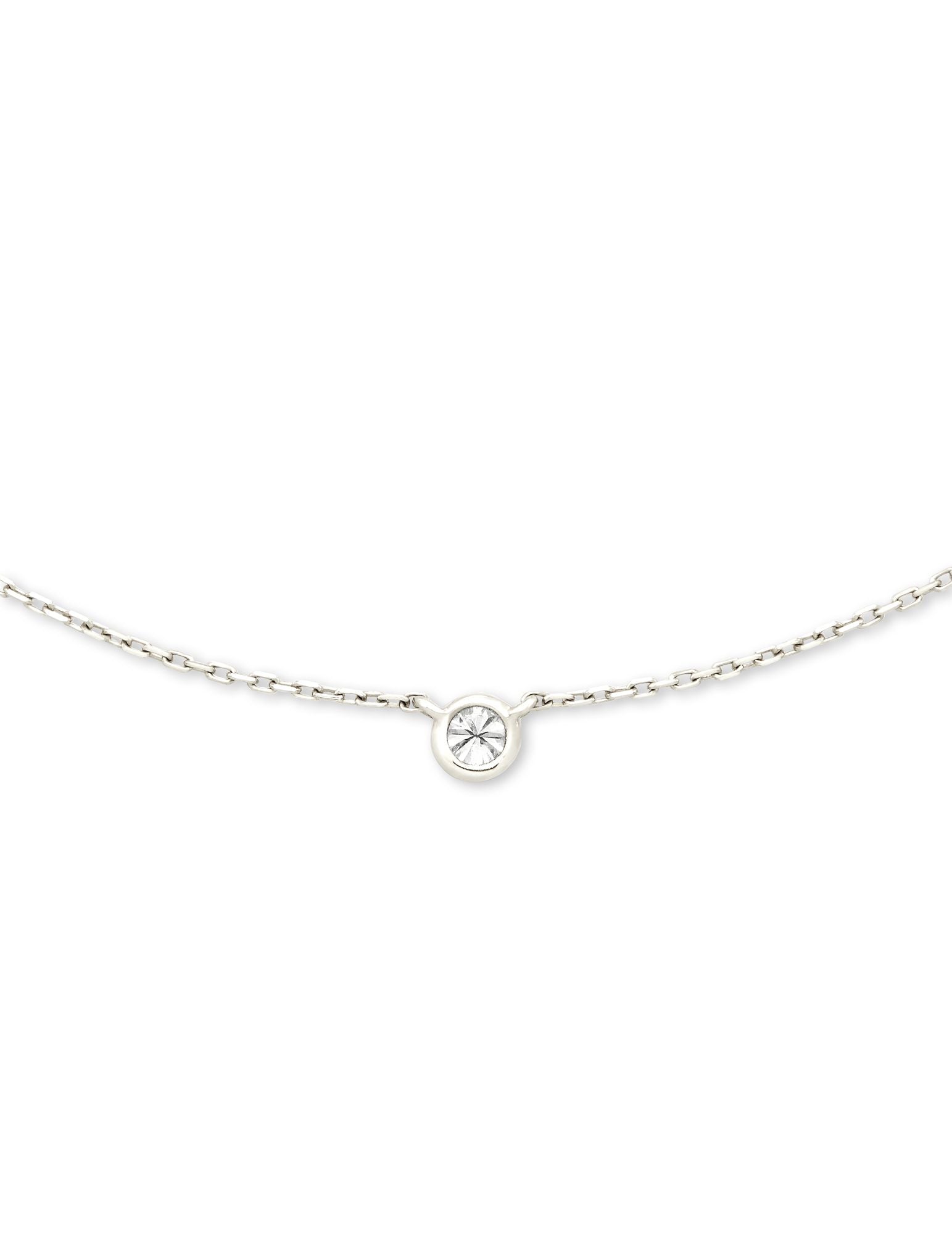 Kendra Scott Audrey Pendant Necklace 14K White Gold White Diamond-Necklaces-Kendra Scott-Max Retail,N1571WGD,Sale Kendra Scott-The Twisted Chandelier