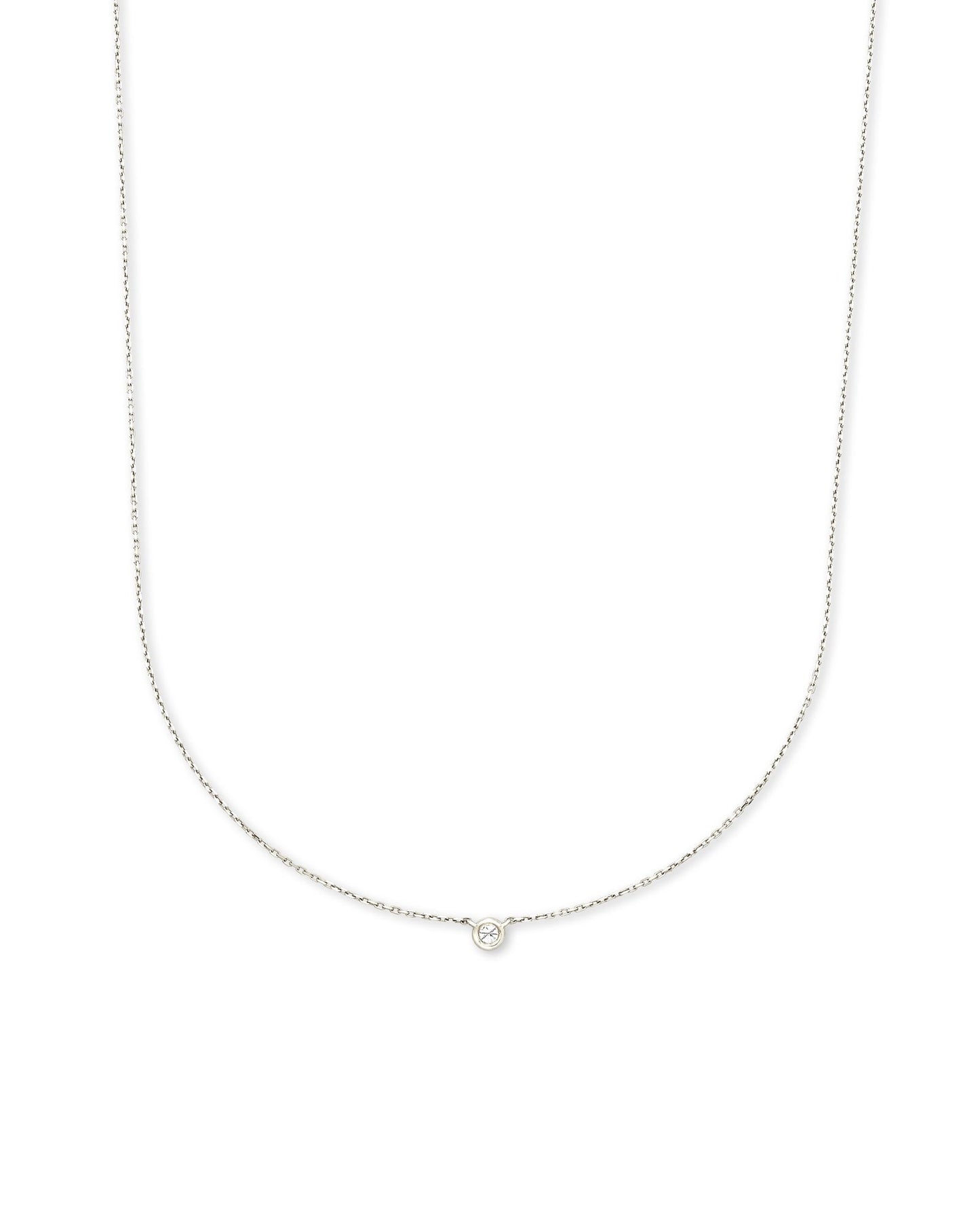 Kendra Scott Audrey Pendant Necklace 14K White Gold White Diamond-Necklaces-Kendra Scott-Max Retail,N1571WGD,Sale Kendra Scott-The Twisted Chandelier