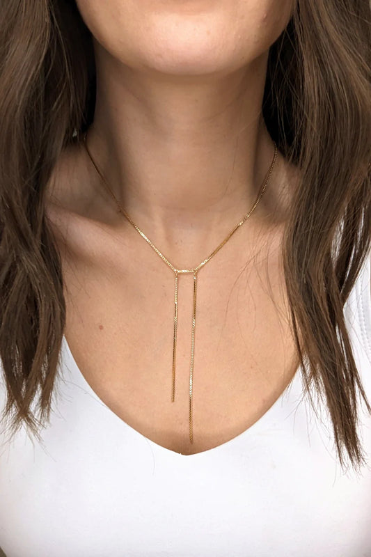Catherine Necklace - Gold-Necklace-MY GIRL IN LA-The Twisted Chandelier