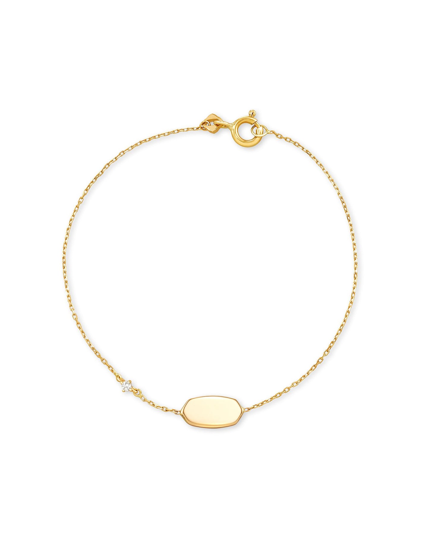 Kendra Scott Fern Delicate Bracelet 14K Gold White Diamond M/L-Bracelets-Kendra Scott-B1340GLD,Max Retail,Sale Kendra Scott-The Twisted Chandelier